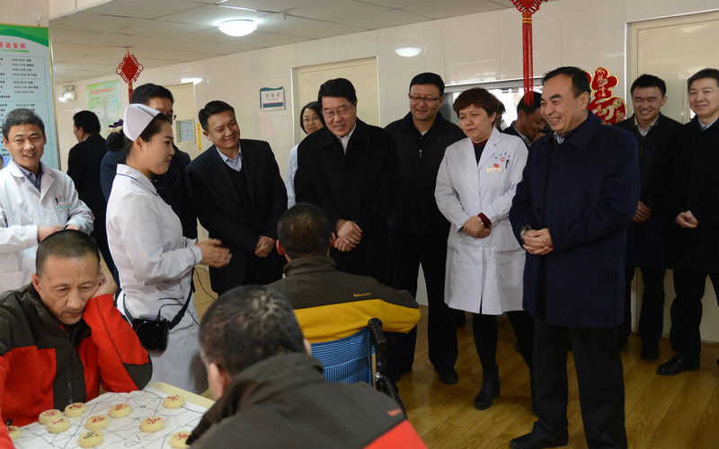 许尔锋副主席在宁夏社会福利院调研工作 许尔锋副主席在宁夏社会福利院调研工作